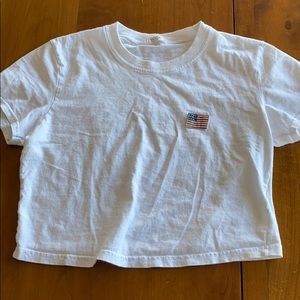 white brandy melville crop top!